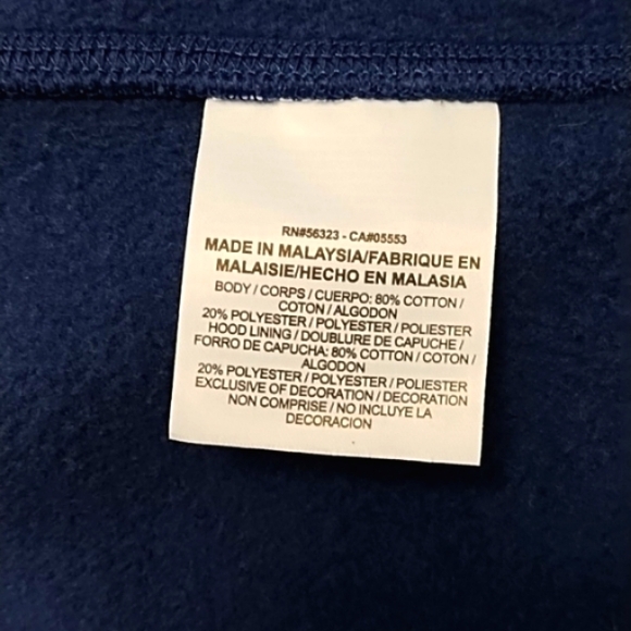 Nike Hoodie Navy Swoosh Logo graphic Sweater Pullover - Picture 6 of 6